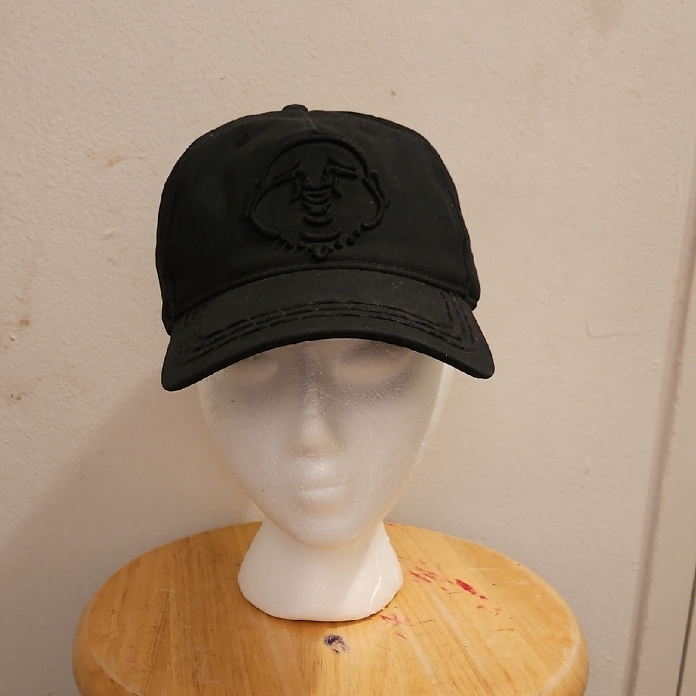 True Religion Black Logo Cap
